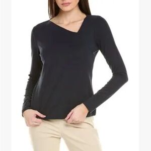 CAbi Midnight Long Sleeve Asymmetrical Top